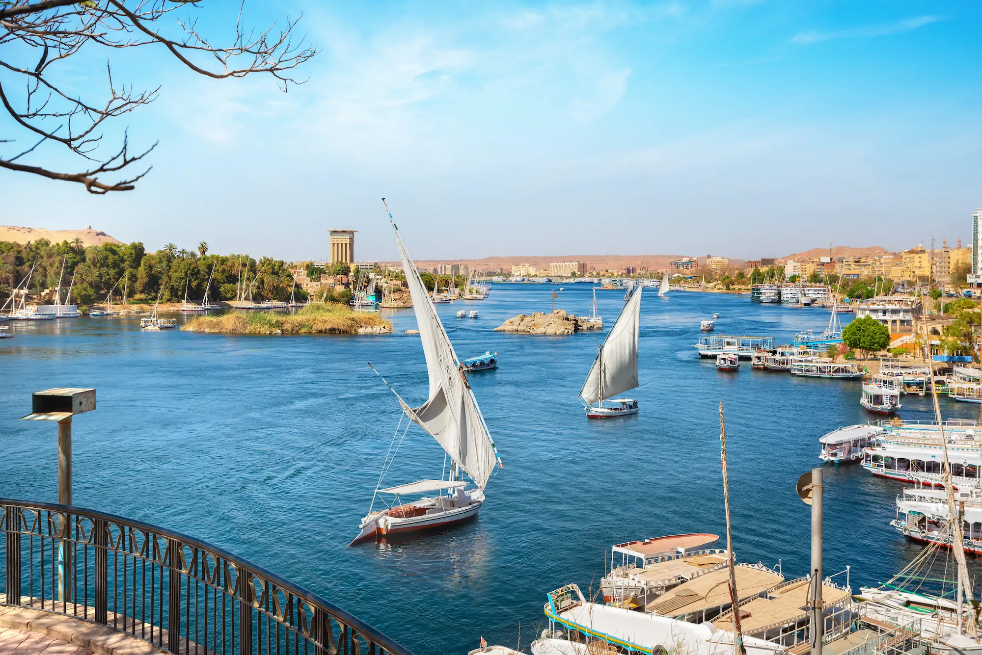 Day 1: Luxor East Bank and Disembarkation<br>  <br>Morning:  Arrive in Aswan and transfer to your deluxe Nile cruise ship. Enjoy a welcome drink and check into your luxurious cabin.  <br><br> Afternoon: Visit the High Dam and the Unfinished Obelisk, and Philae Temple.<br><br>  Evening: Sail to Kom Ombo. Enjoy a gourmet dinner onboard.