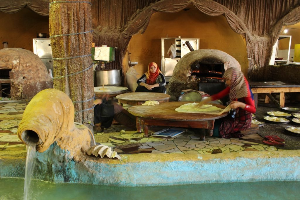 Egyptian feteer meshaltet, a flaky layered pastry